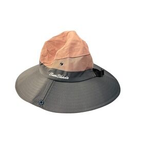 Sun Shade Hat Wide Brim Bucket Cap Outdoor Hiking Fishing Gray Pink‎
